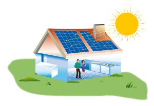 real-estate-purchase-a-home-with-solar-panels-canstockphoto28470738