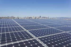 Solar-2016-panels overlooking downtown San Francisco